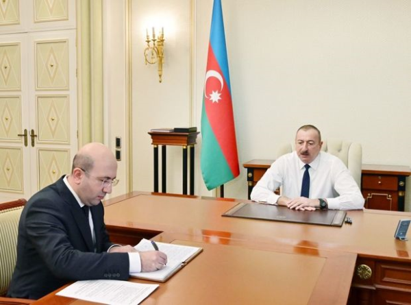 Prezident yeni təyin olunan komitə sədrini qəbul etdi